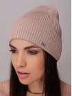 Придбати Жіноча шапка-ковпак з відворотом Фортуна світло-бежевий