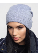 Женская шапка-колпак со стразами "Орбита"