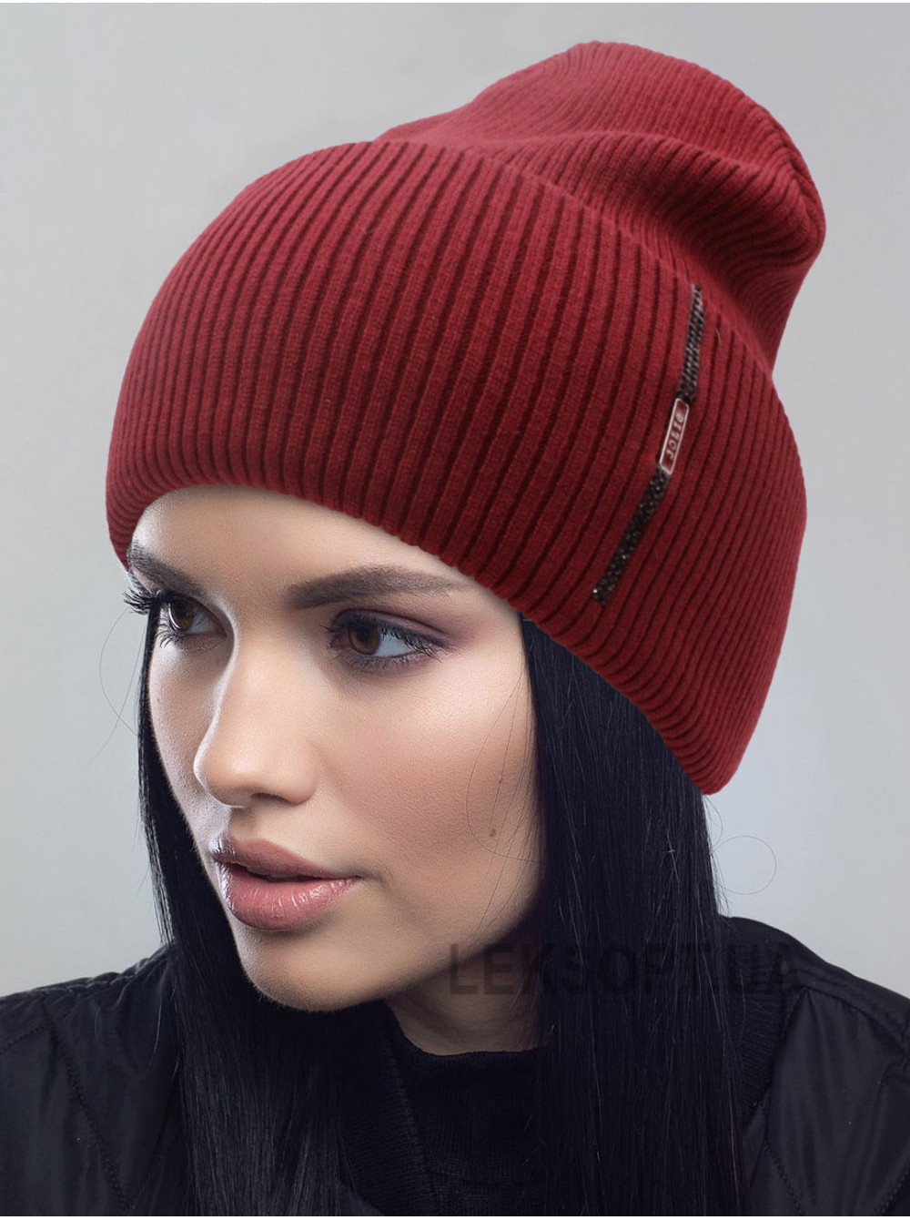 Женская шапка-колпак с отворотом Карнавал