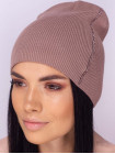 Купить Шапки Женская шапка-колпак Дарина темная пудра