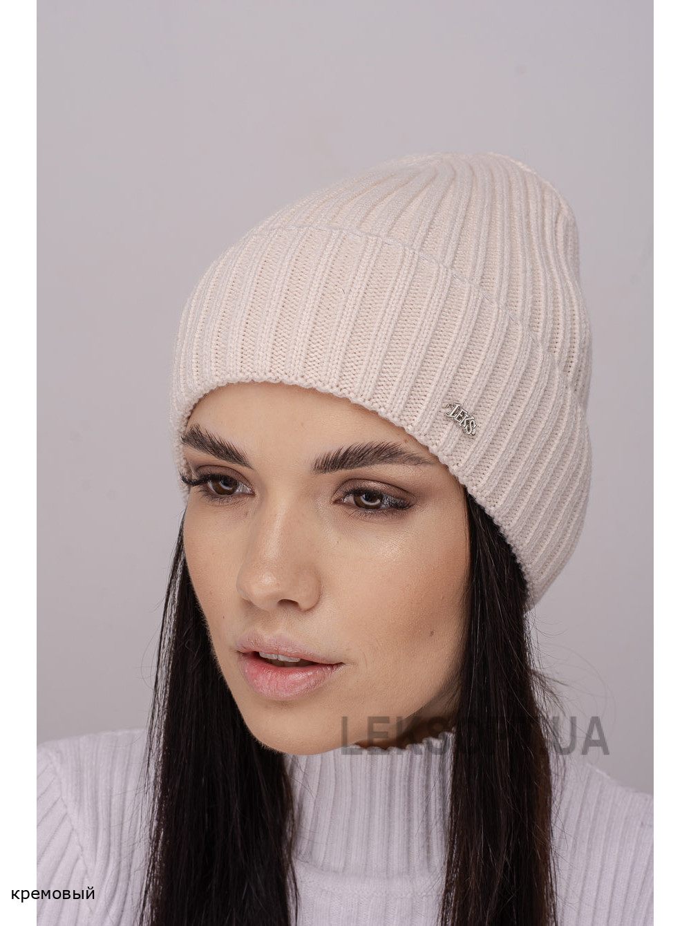 Женская шапка-колпак с отворотом Алегро