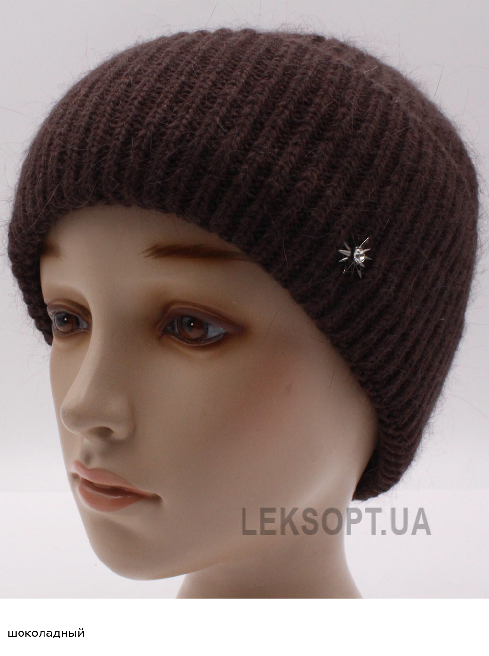 Женская шапка-колпак с отворотом Альбина