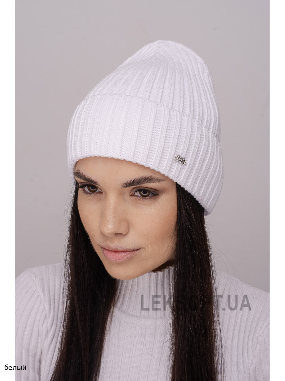 Женская шапка-колпак с отворотом Манго