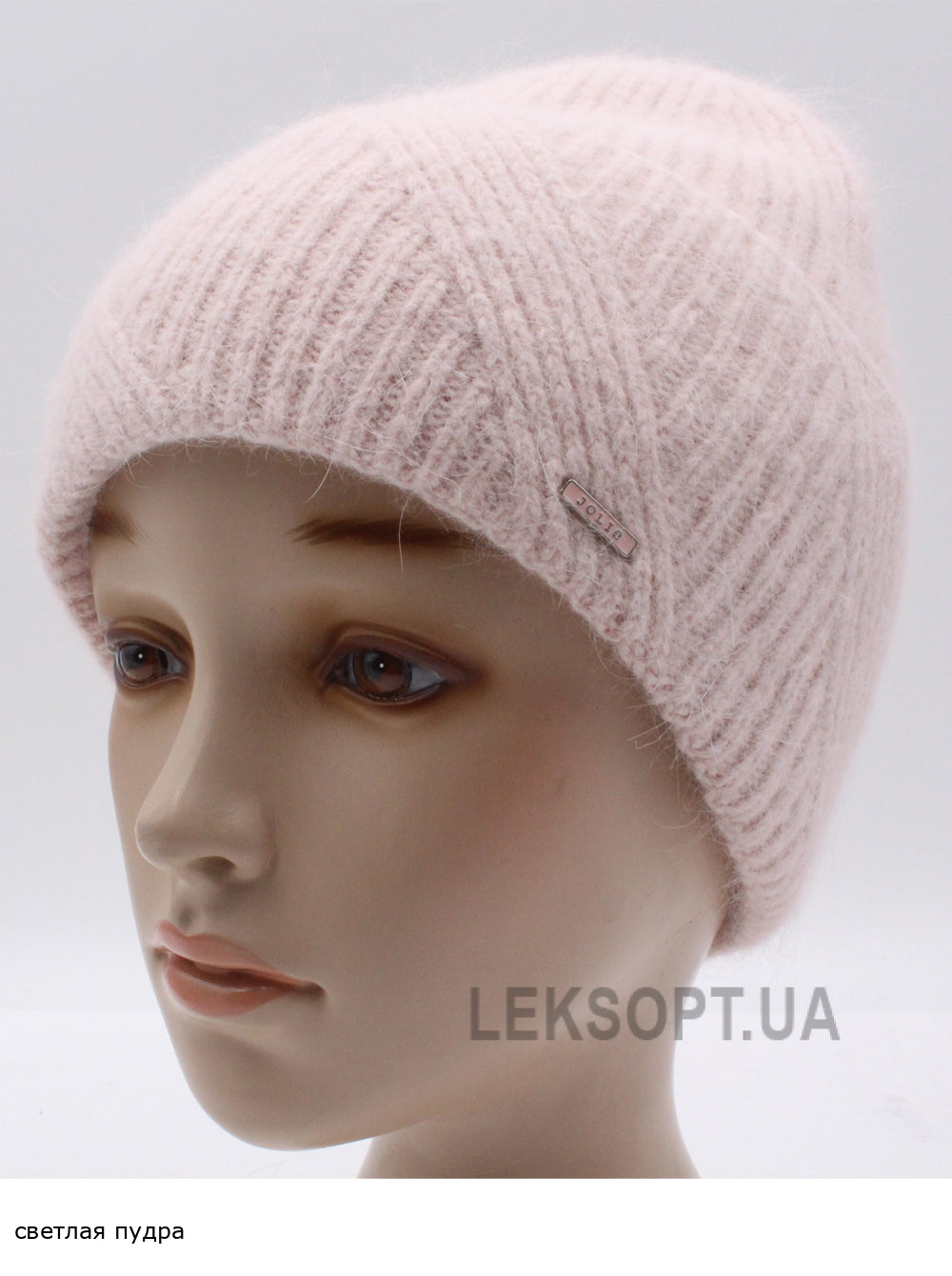 Женская шапка-колпак с отворотом Матрица