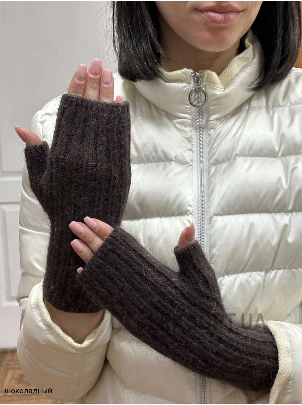 Женский перчатки Митенки